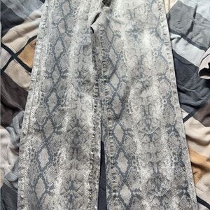 Snake Print Jeans